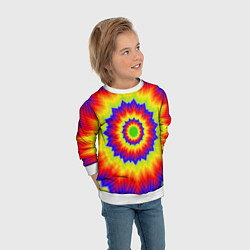 Свитшот детский Tie-Dye, цвет: 3D-белый — фото 2
