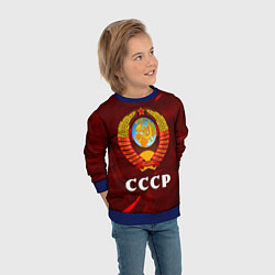 Свитшот детский СССР USSR, цвет: 3D-синий — фото 2