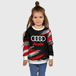 Свитшот детский AUDI, цвет: 3D-белый — фото 2