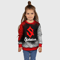 Свитшот детский Sabaton, цвет: 3D-красный — фото 2