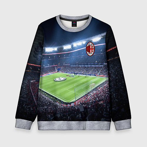 Детский свитшот FC MILAN / 3D-Меланж – фото 1