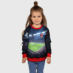 Свитшот детский FC MILAN, цвет: 3D-красный — фото 2