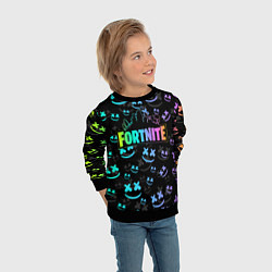 Свитшот детский FORTNITE MARSHMELLO, цвет: 3D-черный — фото 2