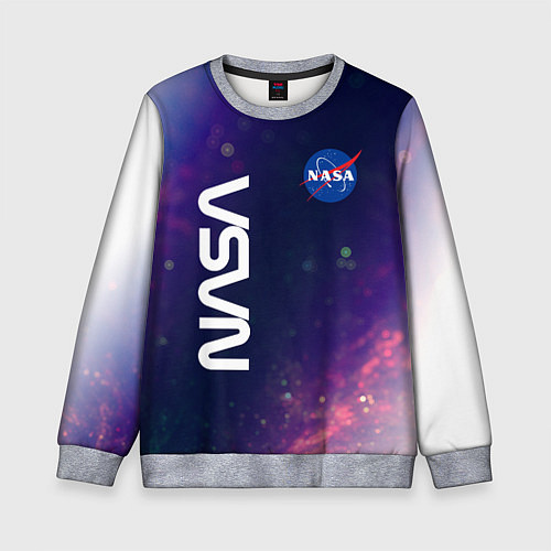 Детский свитшот NASA НАСА / 3D-Меланж – фото 1