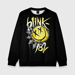 Свитшот детский Blink 182, цвет: 3D-черный