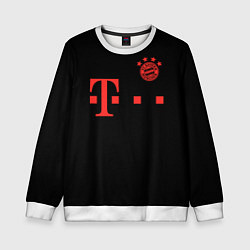 Свитшот детский FC Bayern Munchen 20-21 - black, цвет: 3D-белый
