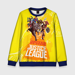 Свитшот детский Justice League, цвет: 3D-синий