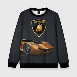 Свитшот детский Lamborghini- motorsport, цвет: 3D-черный