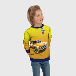 Свитшот детский Ford mustang - motorsport, цвет: 3D-синий — фото 2