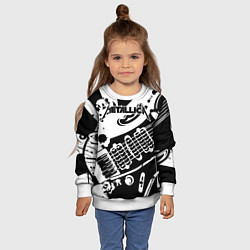 Свитшот детский Metallica, цвет: 3D-белый — фото 2