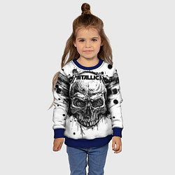 Свитшот детский Metallica, цвет: 3D-синий — фото 2