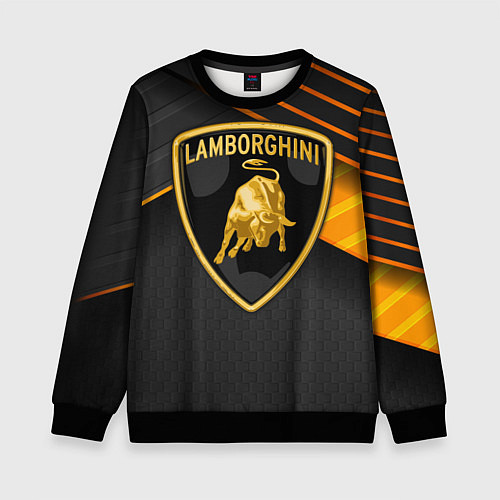 Детский свитшот Lamborghini / 3D-Черный – фото 1