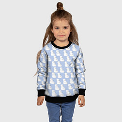 Свитшот детский Голубой мегамозг, цвет: 3D-черный — фото 2