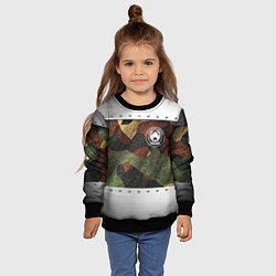 Свитшот детский Танковые войска РФ, цвет: 3D-черный — фото 2