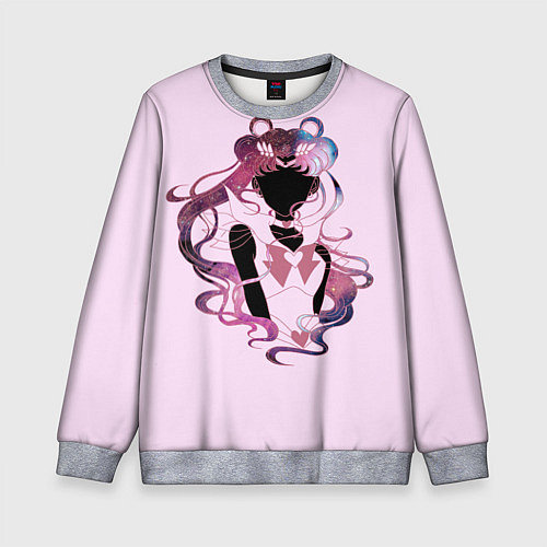 Детский свитшот Космическая Сейлор Мун / 3D-Меланж – фото 1
