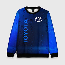 Свитшот детский TOYOTA ТОЙОТА, цвет: 3D-черный