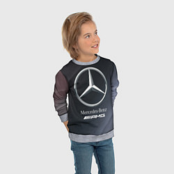 Свитшот детский MERCEDES МЕРСЕДЕС, цвет: 3D-меланж — фото 2