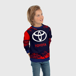 Свитшот детский TOYOTA ТОЙОТА, цвет: 3D-синий — фото 2