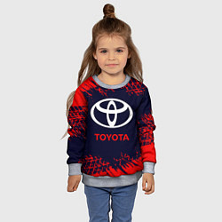 Свитшот детский TOYOTA ТОЙОТА, цвет: 3D-меланж — фото 2
