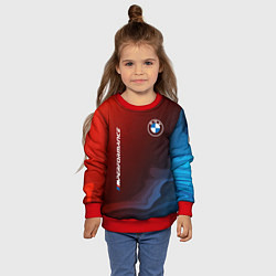 Свитшот детский BMW БМВ, цвет: 3D-красный — фото 2