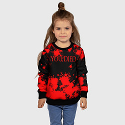 Свитшот детский DARK SOULS, цвет: 3D-черный — фото 2