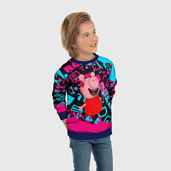 Свитшот детский Roblox Piggy, цвет: 3D-синий — фото 2