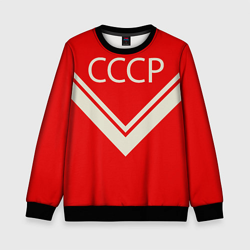 Детский свитшот СССР хоккейная форма / 3D-Черный – фото 1