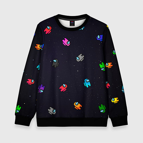 Детский свитшот Among Us / 3D-Черный – фото 1