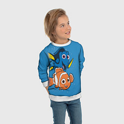 Свитшот детский Nemo, цвет: 3D-белый — фото 2