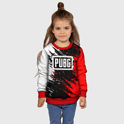 Свитшот детский PUBG, цвет: 3D-красный — фото 2