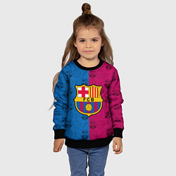 Свитшот детский FC BARCELONA, цвет: 3D-черный — фото 2