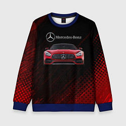 Свитшот детский Mercedes Benz AMG, цвет: 3D-синий
