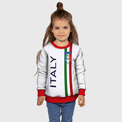Свитшот детский СБОРНАЯ ИТАЛИИ, цвет: 3D-красный — фото 2