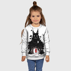 Свитшот детский Красная шапочка, цвет: 3D-белый — фото 2