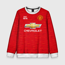 Свитшот детский MANCHESTER UNITED 2021 - HOME, цвет: 3D-белый