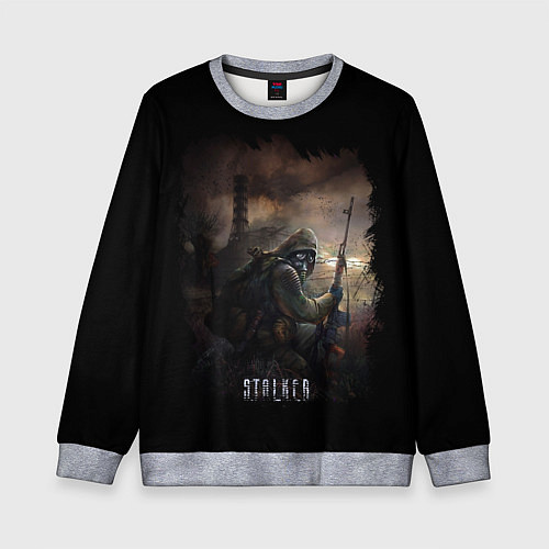 Детский свитшот S T A L K E R / 3D-Меланж – фото 1