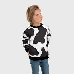Свитшот детский Корова, цвет: 3D-черный — фото 2