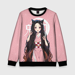 Свитшот детский Nezuko, цвет: 3D-черный