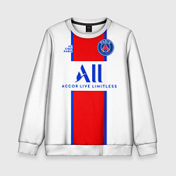 Свитшот детский PSG, выездная сезон 2021, цвет: 3D-белый