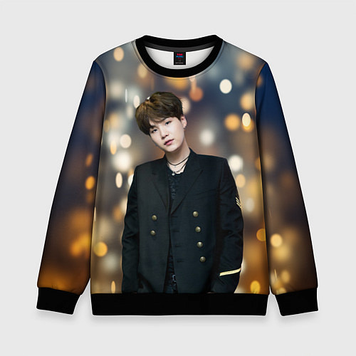 Детский свитшот MIN YOONGI / 3D-Черный – фото 1