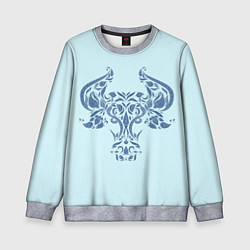 Детский свитшот Бык узорный