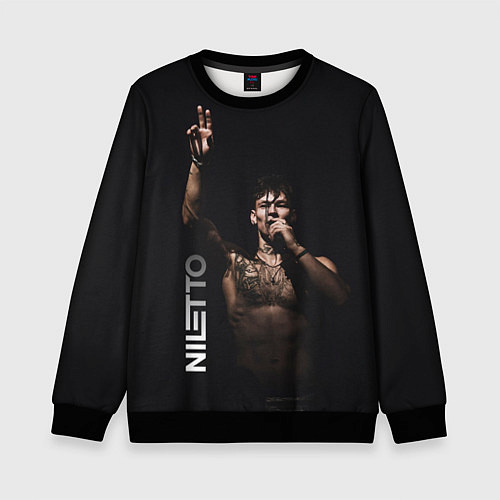 Детский свитшот NILETTO / 3D-Черный – фото 1