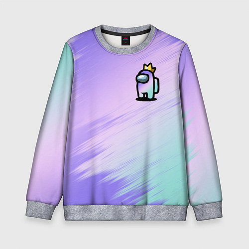 Детский свитшот AMONG US GRADIENT / 3D-Меланж – фото 1