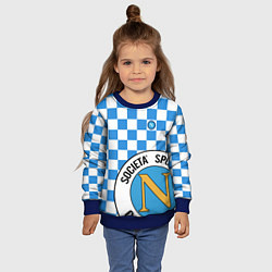 Свитшот детский Форма Наполи - Марадона 10, цвет: 3D-синий — фото 2