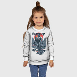 Свитшот детский Робот полицейский, цвет: 3D-белый — фото 2