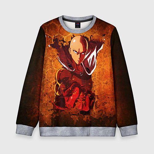 Детский свитшот Ванпанчмен / 3D-Меланж – фото 1