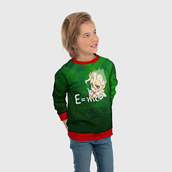 Свитшот детский Доктор Стоун, цвет: 3D-красный — фото 2