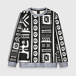 Свитшот детский Этнический узор, цвет: 3D-меланж