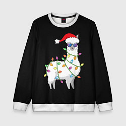 Детский свитшот Рождественская Лама