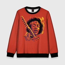 Свитшот детский Джимми Хендрикс, цвет: 3D-черный